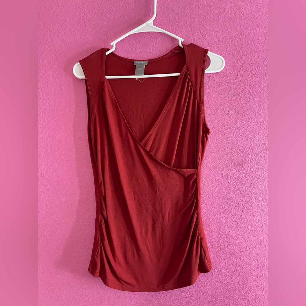 ANN TAYLOR Sleeveless Red Top